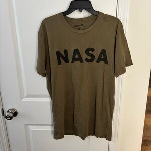 NASA Graphic Army Green T-Shirt